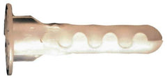 Toggler - 3/16" Diam, 3/16" Drill, 1" OAL, Plug Concrete Anchor - Plastic, Flange Head - Exact Tool & Supply