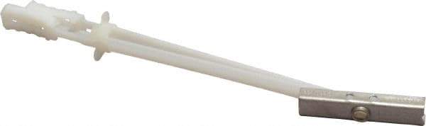Toggler - 1/4" Screw, 6-1/4" Long, 3/8 to 3-5/8" Thick, Toggle Bolt Drywall & Hollow Wall Anchor - 1/4 - 20" Thread, 1/2" Drill, Uncoated, Stainless Steel, Grade 304, Use in Drywall - Exact Tool & Supply