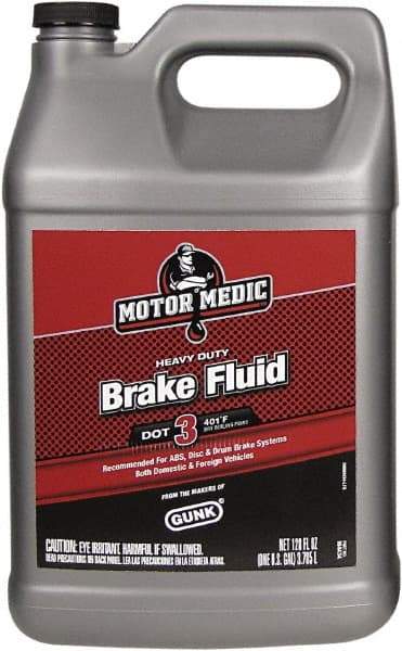 Motor Medic - 1 Gal Super Heavy Duty Brake Fluid - DOT 3 Transportation - Exact Tool & Supply