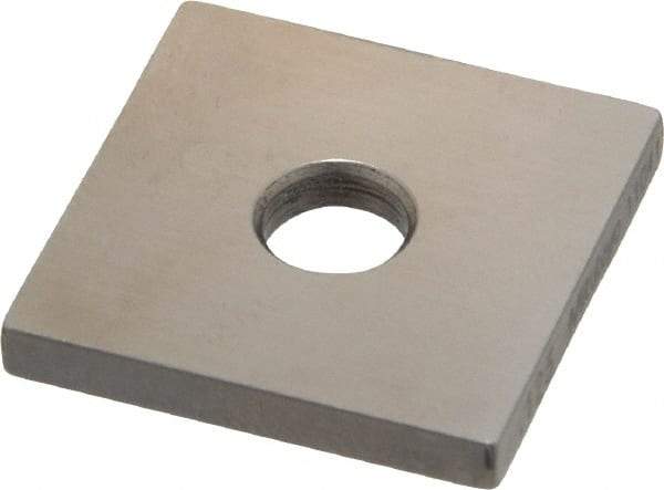 Mitutoyo - 0.123" Square Steel Gage Block - Accuracy Grade 0, Includes Certificate of Inspection - Exact Tool & Supply
