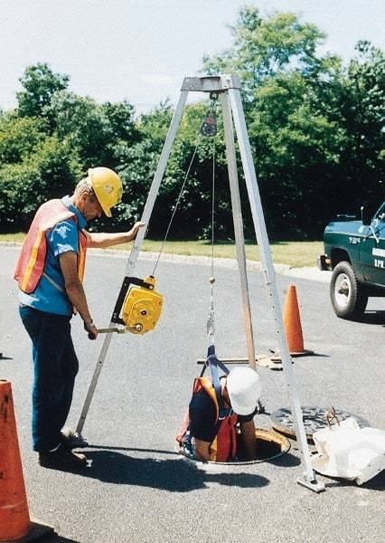 Gemtor - Confined Space Entry & Retrieval Systems Hoist Type: Tripod Hoist Base: Portable - Exact Tool & Supply
