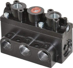 ARO/Ingersoll-Rand - 1/4" Inlet x 1/4" Outlet, Pilot Actuator, Pilot Return, 2 Position, Body Ported Solenoid Air Valve - 54 CFM, 1.5 CV, 4 Way, 150 psi, 2-15/16" Long x 1-15/16" Wide x 1-15/16" High, 0 to 180°F - Exact Tool & Supply