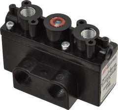 ARO/Ingersoll-Rand - 1/4" Inlet x 1/4" Outlet, Pilot Actuator, Pilot Return, 3 Position, Body Ported Solenoid Air Valve - 54 CFM, 1.5 CV, 4 Way, 150 psi, 2-15/16" Long x 1-15/16" Wide x 1-13/16" High, 0 to 180°F - Exact Tool & Supply