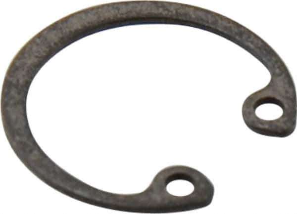 Value Collection - 5/16" Nominal, 0.015" Thick, Phosphate Finish, Spring Steel Snap Internal Retaining Ring - 0.02" Groove Width, 0.009" Groove Depth, 0.33" Groove Diam - Exact Tool & Supply