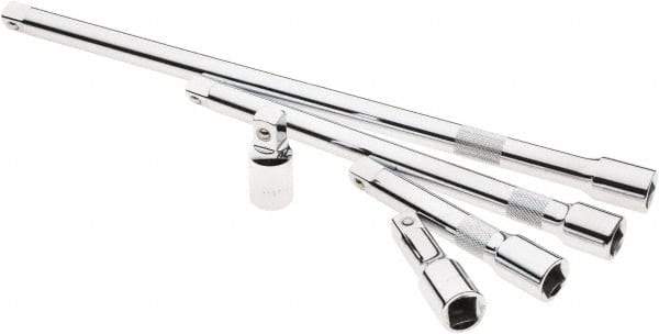 SK - 1/2" Drive Socket Extension Set - 5 Pieces, Includes 2, 3, 5, 10, 15" Lengths - Exact Tool & Supply