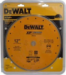 DeWALT - 12" Diam, 1" Arbor Hole Diam, Wet & Dry Cut Saw Blade - Diamond-Tipped, Standard Round Arbor - Exact Tool & Supply