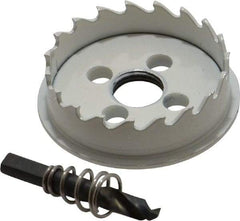 Lenox - 2-1/8" Diam, 1/2" Cutting Depth, Hole Saw - Carbide-Tipped Saw, Toothed Edge - Exact Tool & Supply