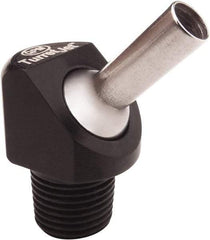 QPM Products - 0.16" ID x .50" L Coolant Hose Nozzle - 1/8" NPT, Use with CNC Lathes - Exact Tool & Supply