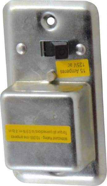 Cooper Bussmann - 125 VAC, Indicating Fuse Cover - For Use with 2-1/4 Inch Handy Boxes, FUSTAT Plug Fuses and FUSTRON Plug Fuses - Exact Tool & Supply