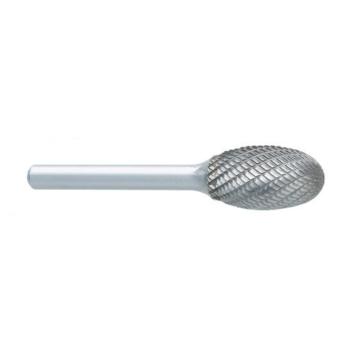 SL-1 -6mm × 16mm LOC × 6mm Shank × 50mm OAL 14 Degree Included Angle Carbide Medium Tough Cut Burr - Exact Tool & Supply