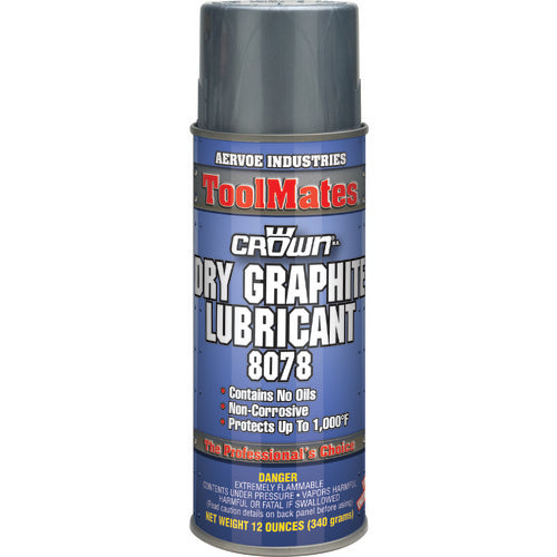 Dry Graphite Lubricant & Parting Compound - 12 oz Aerosol - Exact Tool & Supply