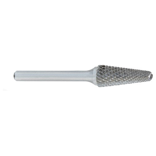 SL-1 -1/4 × 5/8 LOC × 1/4 Shank × 2 OAL 14 Degree Included Angle Carbide Medium Tough Cut Burr - Exact Tool & Supply