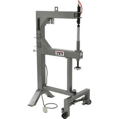 Jet - Power Hammer Machines; Machine Style: Planishing Hammer ; Power Type: Manual ; Throat Depth (Inch): 24 ; Maximum Opening Size (Inch): 2-1/2 ; Air Consumption (CFM): 8.80 ; Voltage: 110 - Exact Tool & Supply