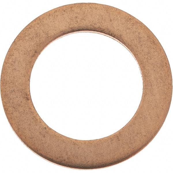 Value Collection - 7/16 SAE, 29/64" ID x 11/16" OD Oil Drain Plug Gasket - 1/32" Thick, Copper - Exact Tool & Supply
