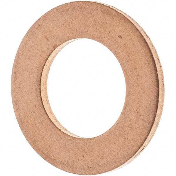 Value Collection - 7/16 SAE, 15/32" ID x 13/16" OD Oil Drain Plug Gasket - 1/16" Thick, Copper - Exact Tool & Supply