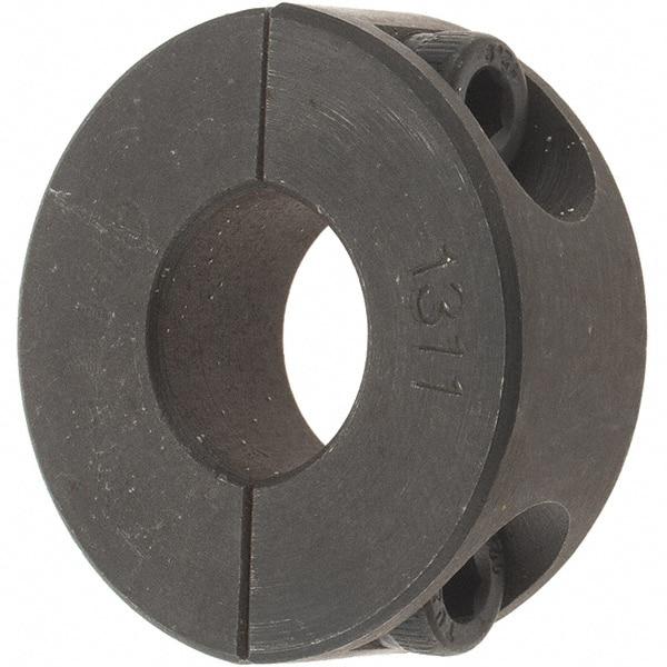 Value Collection - 13mm Bore, Steel, Two Piece Shaft Collar - 1-1/4" Outside Diam - Exact Tool & Supply