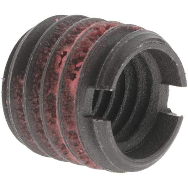 Value Collection - M10x1.50 Internal, 9/16-12 External, Metric Coarse, 0.515" Insert Length, Thread Locking Repair Inserts - Carbon Steel, Bright Finish, Use Tool 500-5 - Exact Tool & Supply