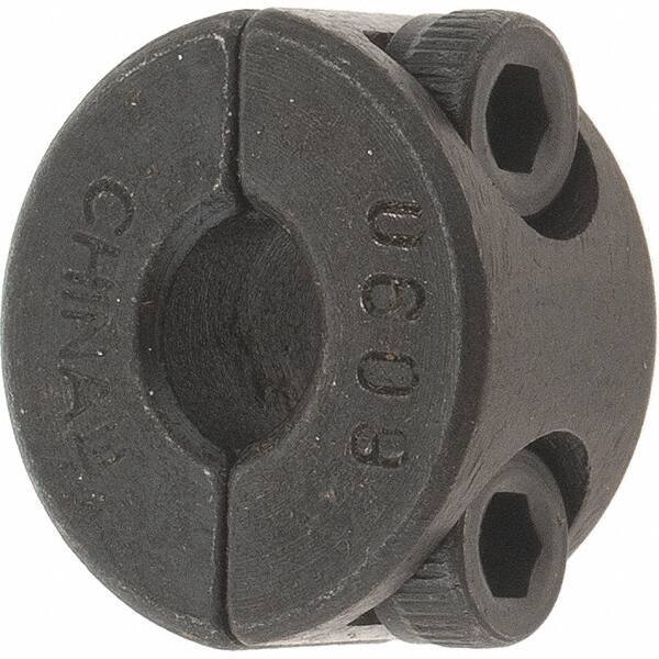 Value Collection - 6mm Bore, Steel, Two Piece Shaft Collar - 3/4" Outside Diam - Exact Tool & Supply