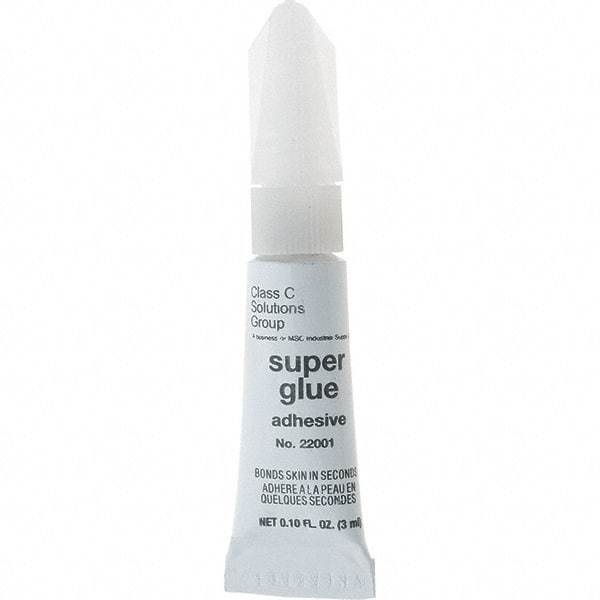 Value Collection - 0.10 oz Tube Clear Instant Adhesive - 30 sec Working Time - Exact Tool & Supply