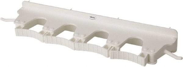 Vikan - 22 Lb Capacity, 3-5/32" Projection, Polypropylene/Rubber Wall Strip Organizer - 15-1/2" OAL - Exact Tool & Supply