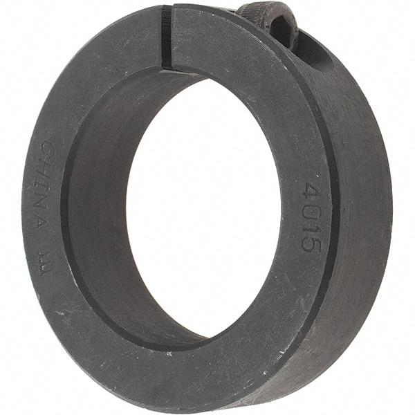 Value Collection - 40mm Bore, Steel, One Piece Clamp Collar - 2-3/8" Outside Diam - Exact Tool & Supply