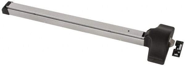 Yale - 30 to 36" Wide Door Range, Aluminum Painted Rim Exit Push Bar - Fits 30 to 36" Door, 2-1/2 Projection - Exact Tool & Supply