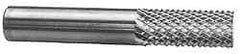 Accupro - 1/4" Diam, 1-1/8" LOC, End Mill End, Solid Carbide Diamond Pattern Router Bit - Right Hand Cut, 3" OAL, 1/4" Shank Diam, Use on Fiberglass, Phenolic - Exact Tool & Supply