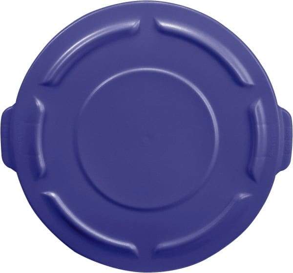 Rubbermaid - Round Lid for Use with 55 Gal Round Trash Cans - Blue, For Brute Trash Cans - Exact Tool & Supply