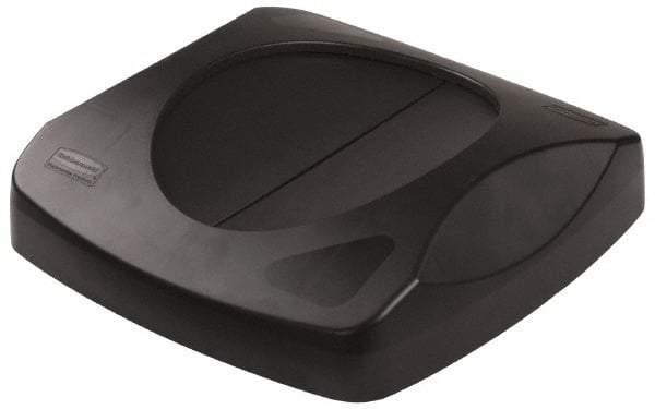 Rubbermaid - Square Lid for Use with 23 Gal Square Trash Cans - Black, Plastic, For 3569-07 & 3569-88 - Exact Tool & Supply