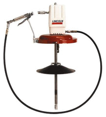 Lincoln - Grease Lubrication 80 Cu In/min Flow Aluminum Air-Operated Pump - For 120 Lb Container - Exact Tool & Supply
