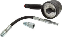 Lincoln - 1/2 Inlet Thread, 1/2 Outlet Thread, Mechanical Lubricant Meter - FNPT Outlet Thread, FNPT Inlet Thread, Measures in Quarts - Exact Tool & Supply