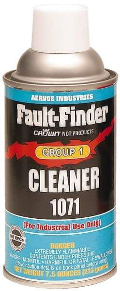 AERVOE - Crack Detection Fault Finder Cleaner - 12 Ounce Aerosol Can - Exact Tool & Supply