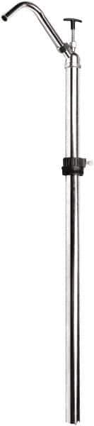 Value Collection - 3/4" Outlet, Steel Hand Operated T Handle Pump - 16 oz per Stroke, 41" OAL, For Petroleum Based Products - Exact Tool & Supply