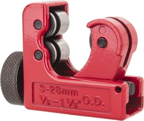 Value Collection - 1/8" to 1-1/8" Pipe Capacity, Tube Cutter - Cuts Copper - Exact Tool & Supply