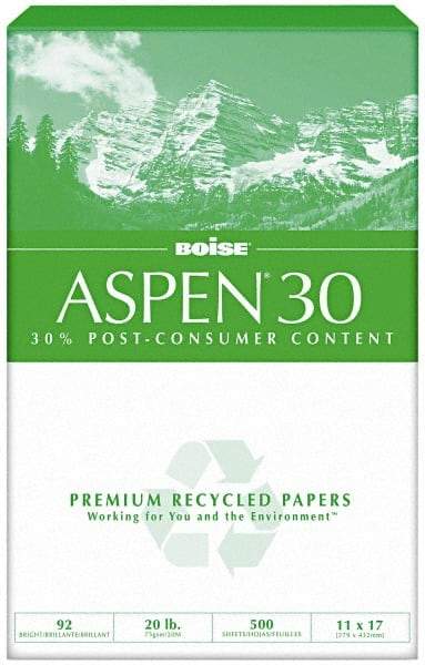 Boise - 11" x 17" White Copy Paper - Use with Laser Printers, High-Speed Copiers, Plain Paper Fax Machines - Exact Tool & Supply