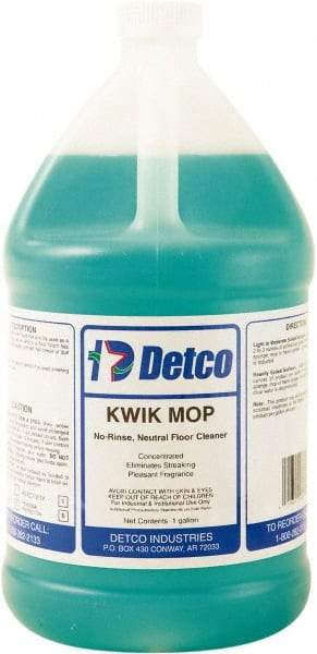 Detco - 1 Gal Bottle Cleaner - Use on Resilient Flooring - Exact Tool & Supply