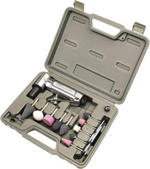 Ingersoll-Rand - 1/4" Spindle, 21,000 RPM, Front Exhaust Air Die Grinder Set - 24 CFM Air Consumption, 1/4 NPT Inlet, 1/4 hp - Exact Tool & Supply