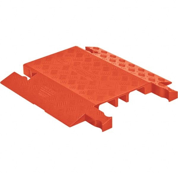 Checkers - On Floor Cable Covers Cover Material: Polyurethane Number of Channels: 3 - Exact Tool & Supply