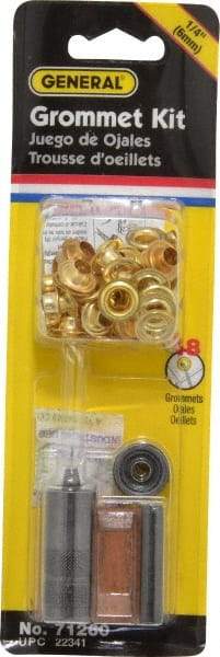 General - 52 Piece Grommet Kit - 1/4" ID - Exact Tool & Supply