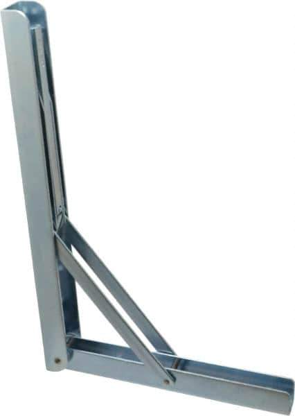 Knape & Vogt - 750 Lb Capacity, Anachrome Steel Coated, Shelf Bracket - 12" Long, 0.5906" Wide - Exact Tool & Supply