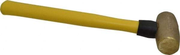 American Hammer - 3 Lb Head Nonmarring Mallet - 14-1/2" OAL, 13" Long Fiberglass Handle - Exact Tool & Supply