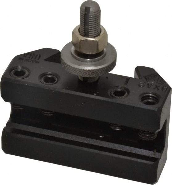 Aloris - Series BXA, #2 Boring, Turning & Facing Tool Post Holder - 10 to 15" Lathe Swing, 1-3/4" OAH, 11/16" Max Tool Cutting Size, 1-3/16" Centerline Height - Exact Tool & Supply