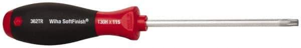 Wiha - TR30 Torx Driver - 4-1/2" Blade Length, Ergonomic Handle - Exact Tool & Supply