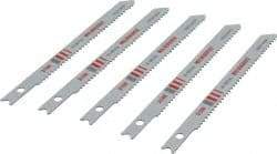 Milwaukee Tool - 3-5/8" Long, 14 Teeth per Inch, Bi-Metal Jig Saw Blade - Toothed Edge, 0.2813" Wide x 0.047" Thick, U-Shank - Exact Tool & Supply