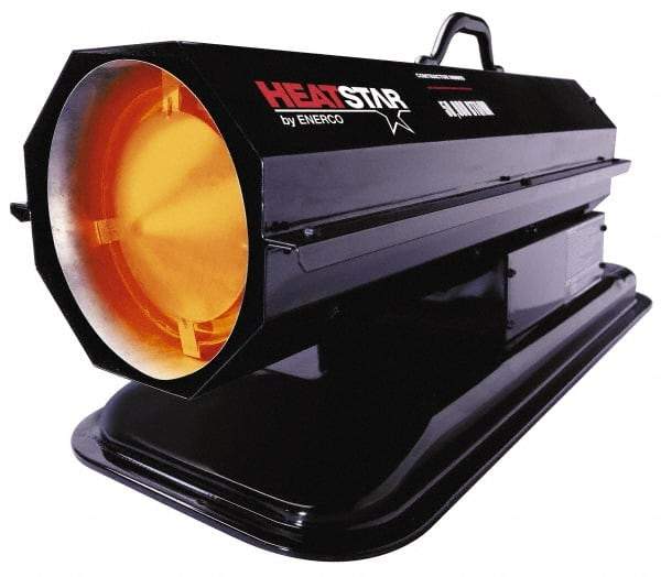 Heatstar - 50,000 BTU Rating, Kerosene Forced Air Heater - 1,200 Sq Ft Max Heating Area, 4 Gal Capacity, Fuel with Kerosene - Exact Tool & Supply