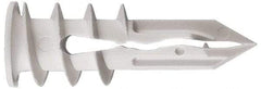Toggler - #6 to 8 Screw, 1/4" Diam, 1-1/4" Long, 3/8 to 5/8" Thick, Self Drilling Drywall & Hollow Wall Anchor - Thermoplastic Alloy, Grade Proprietary Thermoplastic Alloy, Use in Drywall - Exact Tool & Supply