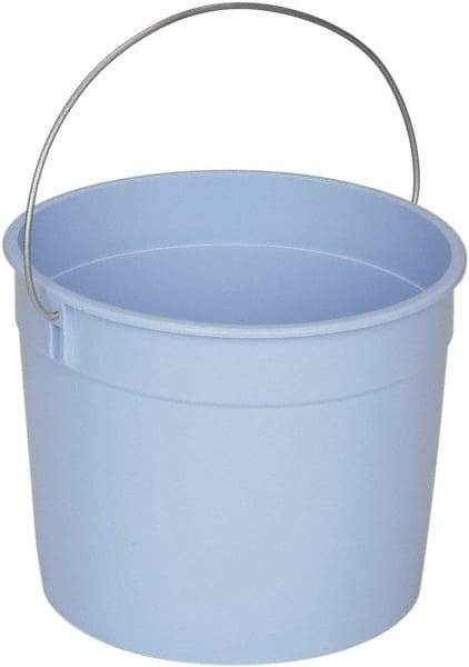 Ability One - 5 Qt, Plastic Round Blue Single Pail - Handle Included - Exact Tool & Supply