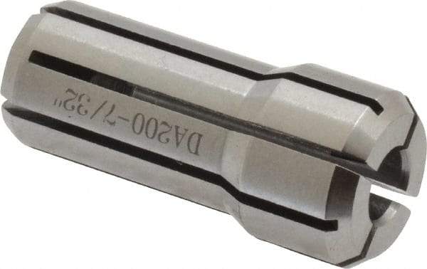Accupro - 7/32 Inch, Series DA200 Double Angle Collet - 1.193 Inch Overall Length, 0.539 Inch Overall Diameter - Exact Tool & Supply