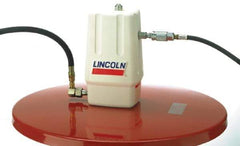 Lincoln - Grease Lubrication Aluminum Air-Operated Pump - For 400 Lb Container - Exact Tool & Supply