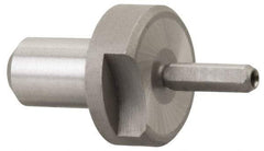 Gibraltar - 0.2183" Nose Diam, 7/16" Nose Length, 5/8" Collar Diam, Slip Fit Diamond Straight Locating Pin - Low Carbon Steel, 5/16" Tail Diam, 1-3/16" OAL, Relieved, +0.0000" Tolerance - Exact Tool & Supply